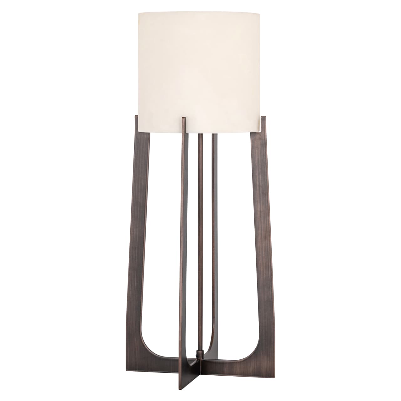 Tafellamp Loura bronze met faux marmer kap 68 cm