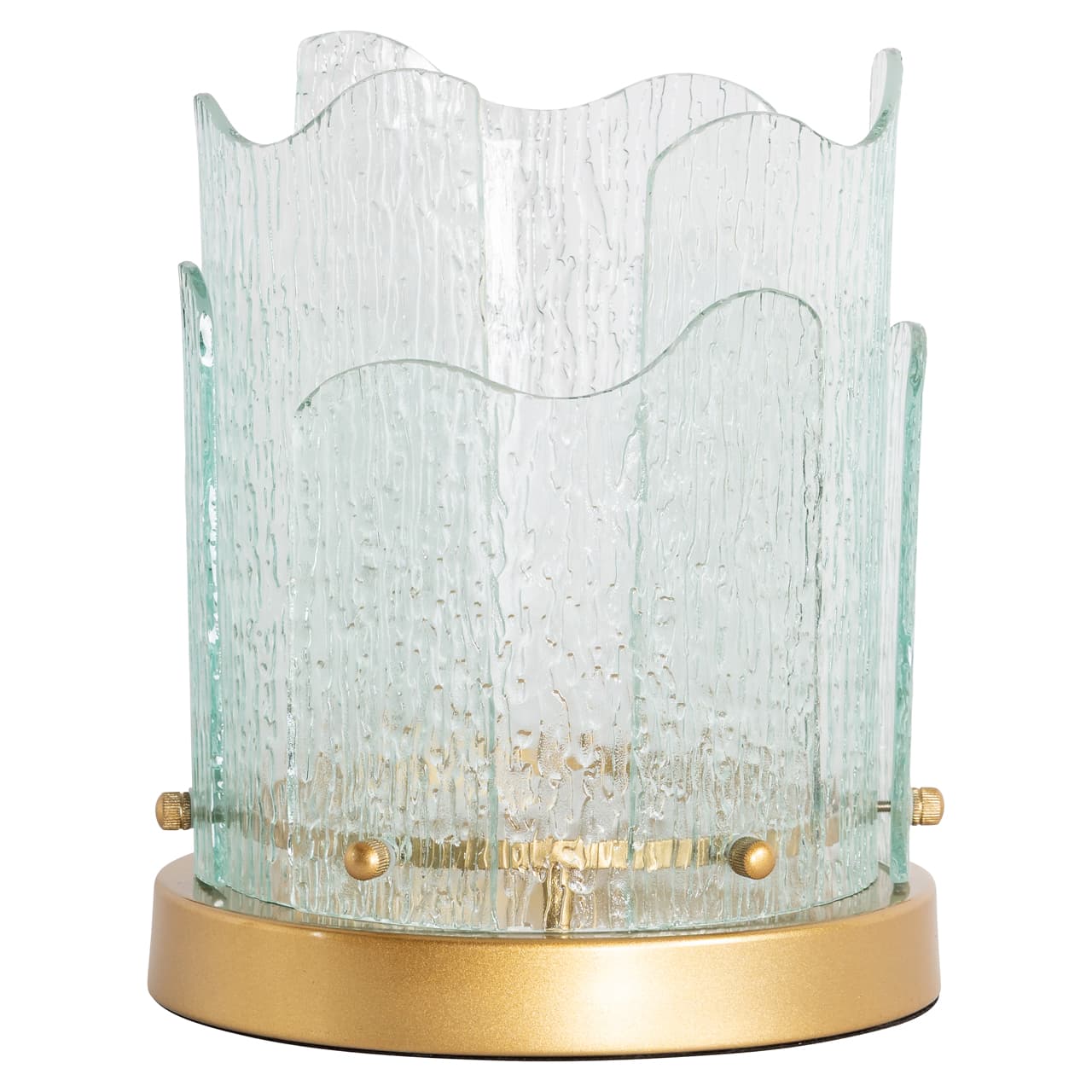 Windlicht Danila goud glas small 26,5 cm