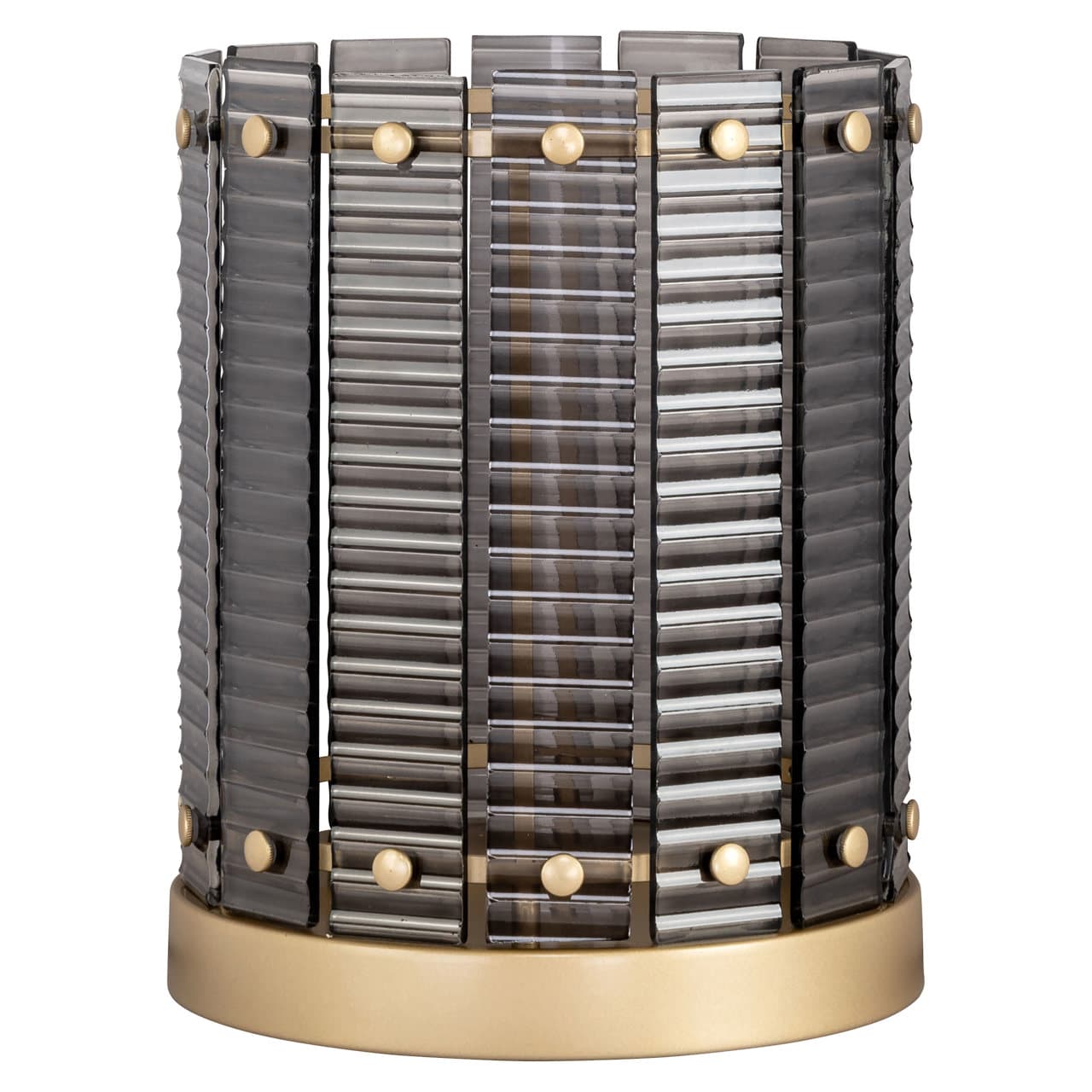 Windlicht Daylin smoke small - veiligheidsglas en ijzer 22x27,5 cm