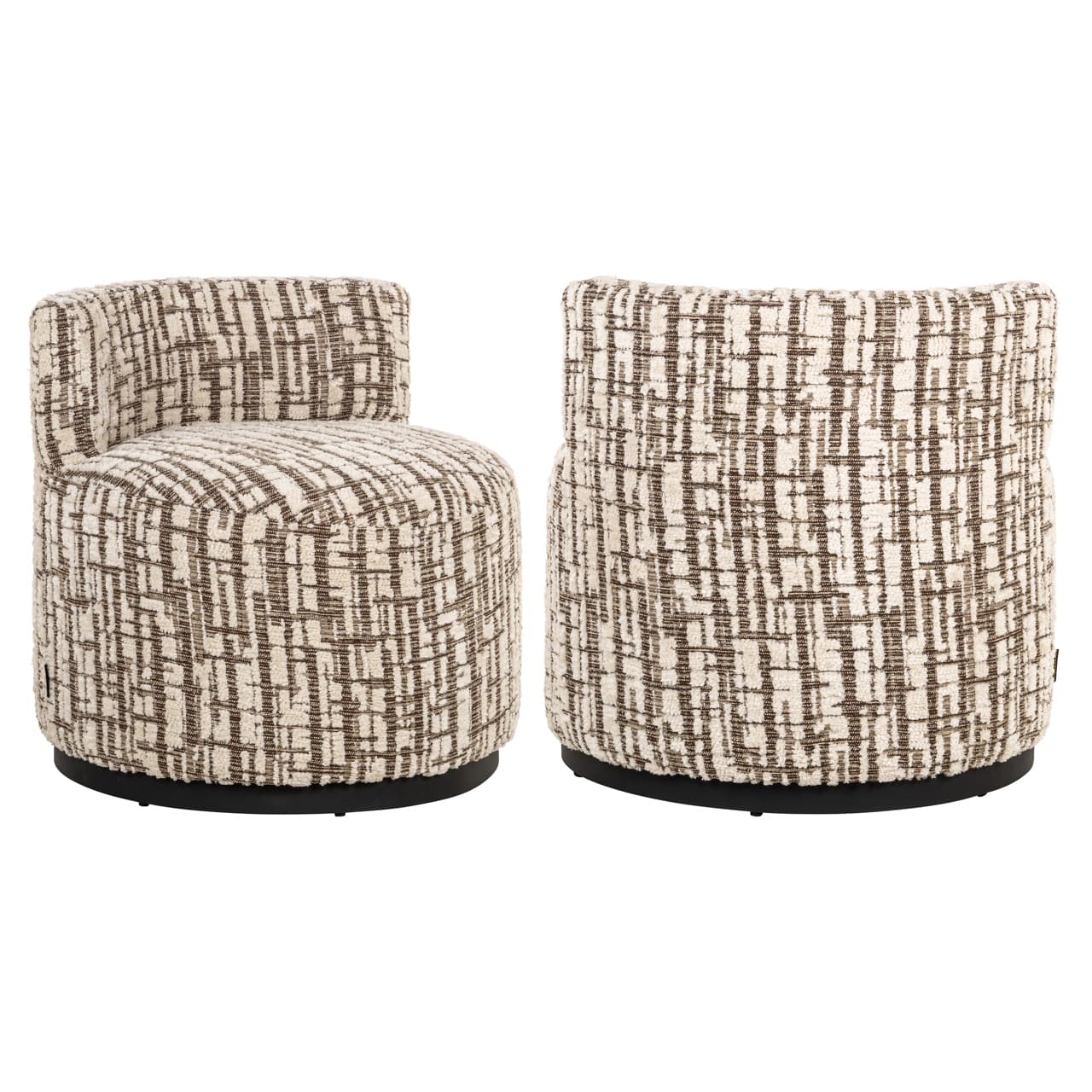 Lounge stoel Franny cream dalia 59x59x58 cm
