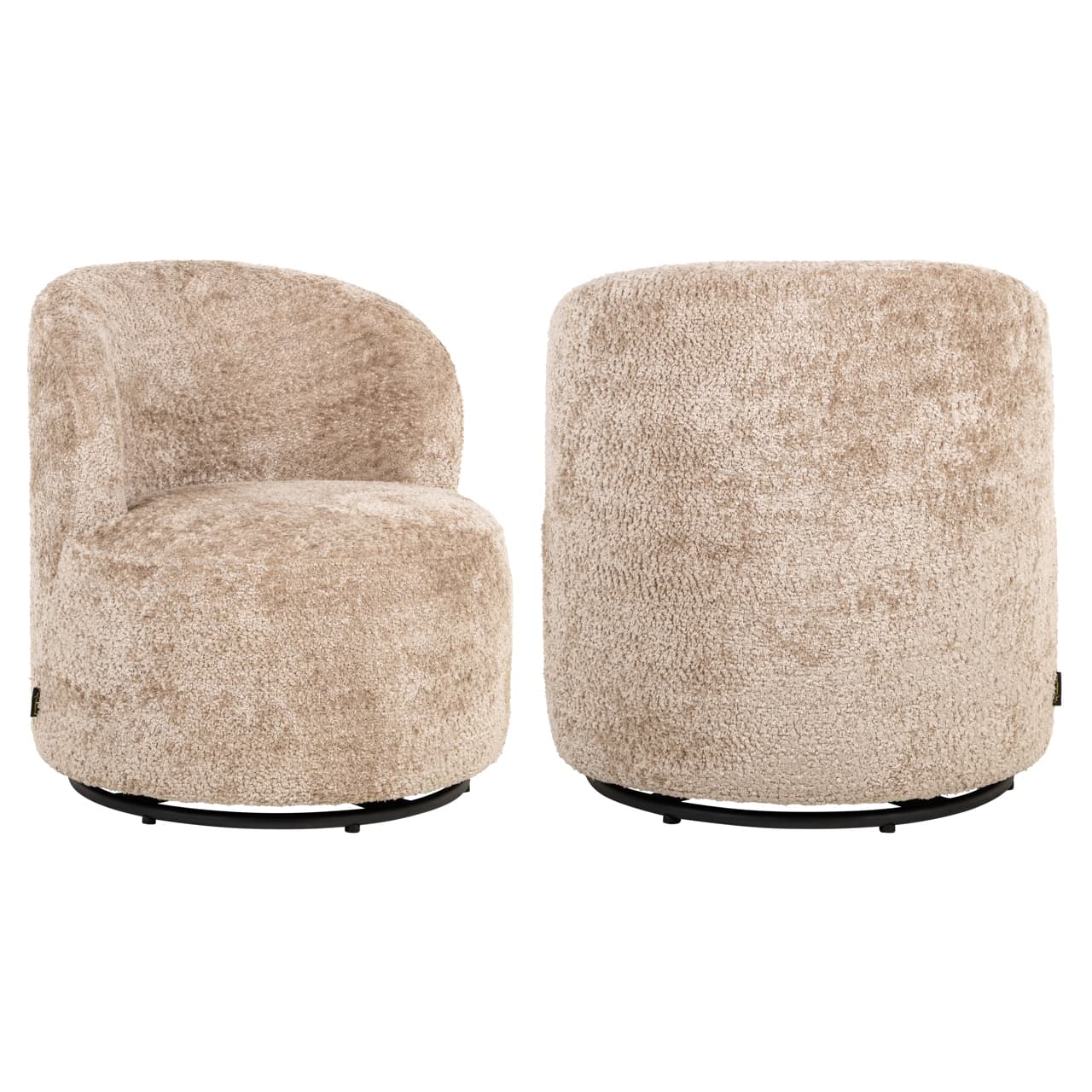 Lounge stoel Jackie kids sheep natural met draaifunctie