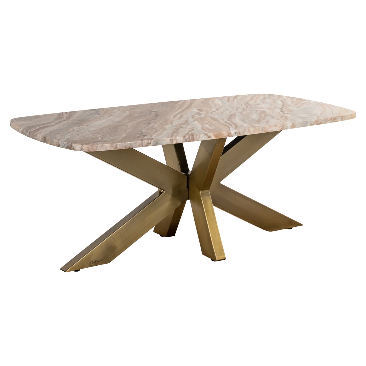 Salontafel Bottega blush beige Toronto marmer 120 cm