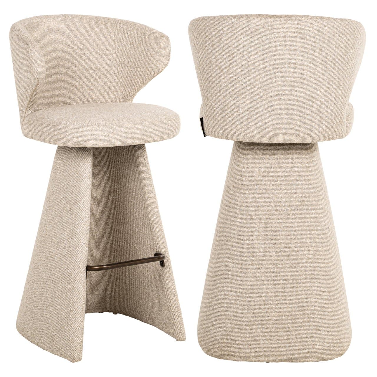 Barstoel Gatsbi biscotti 103 cm bekleed met polyester