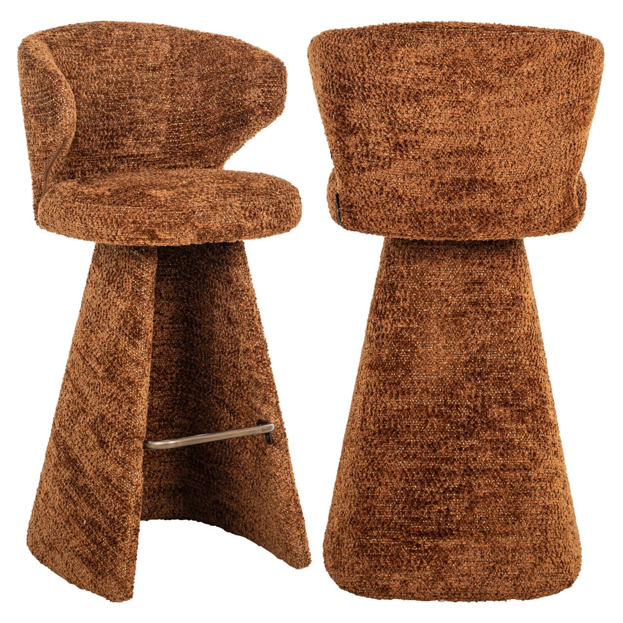 Barstoel Gatsbi boucle cinnamon 103 cm hoog