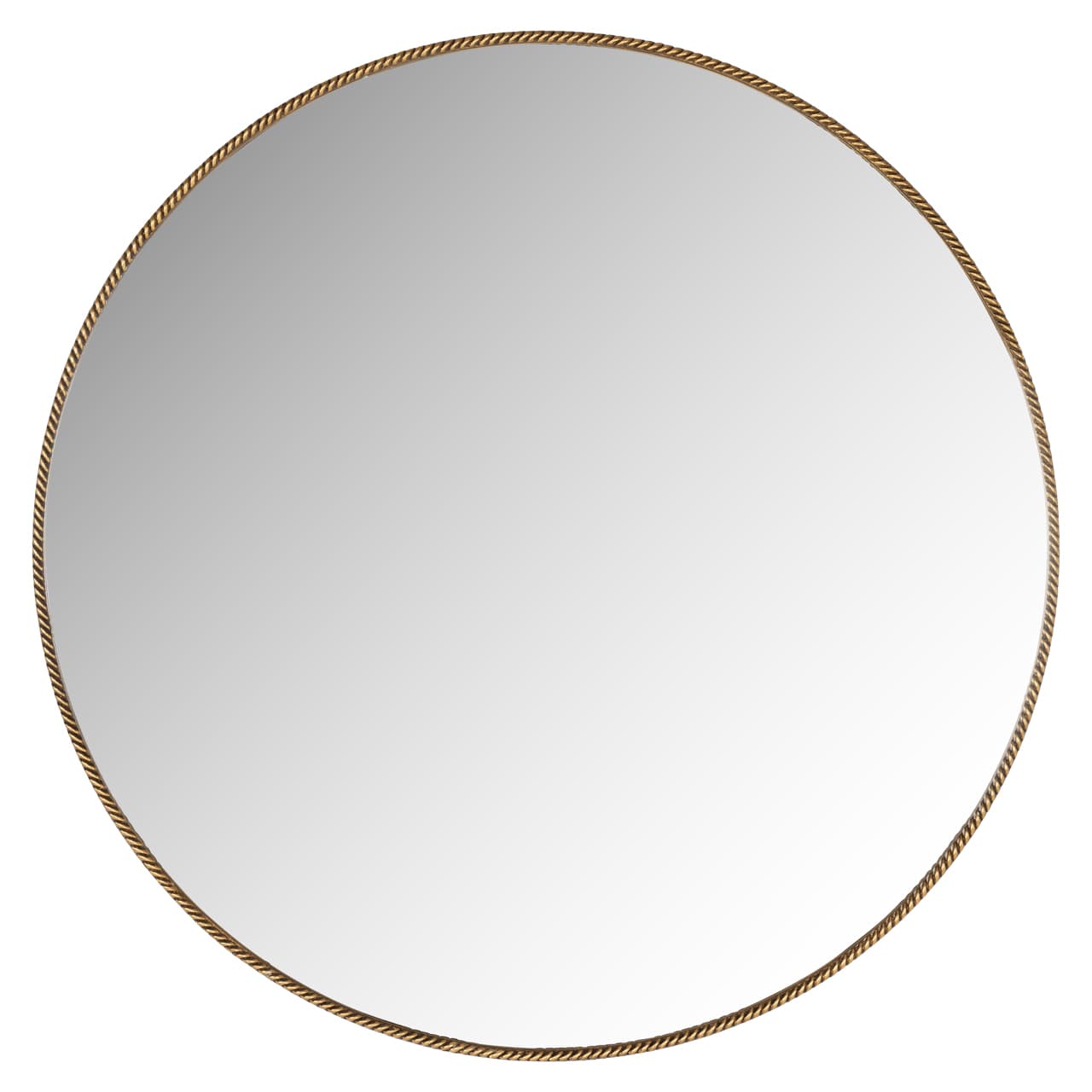 Spiegel rond goud met touwrand 90 cm - Lavinia
