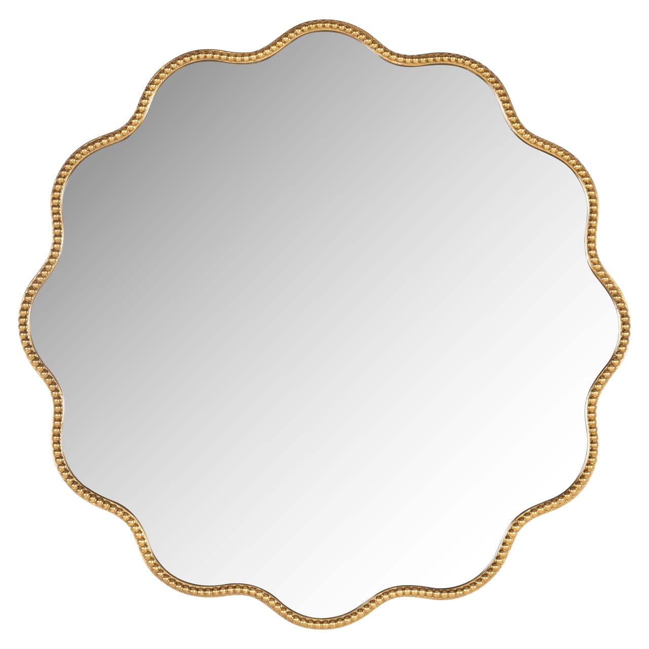 Spiegel Levien goud met golvende rand 71 cm