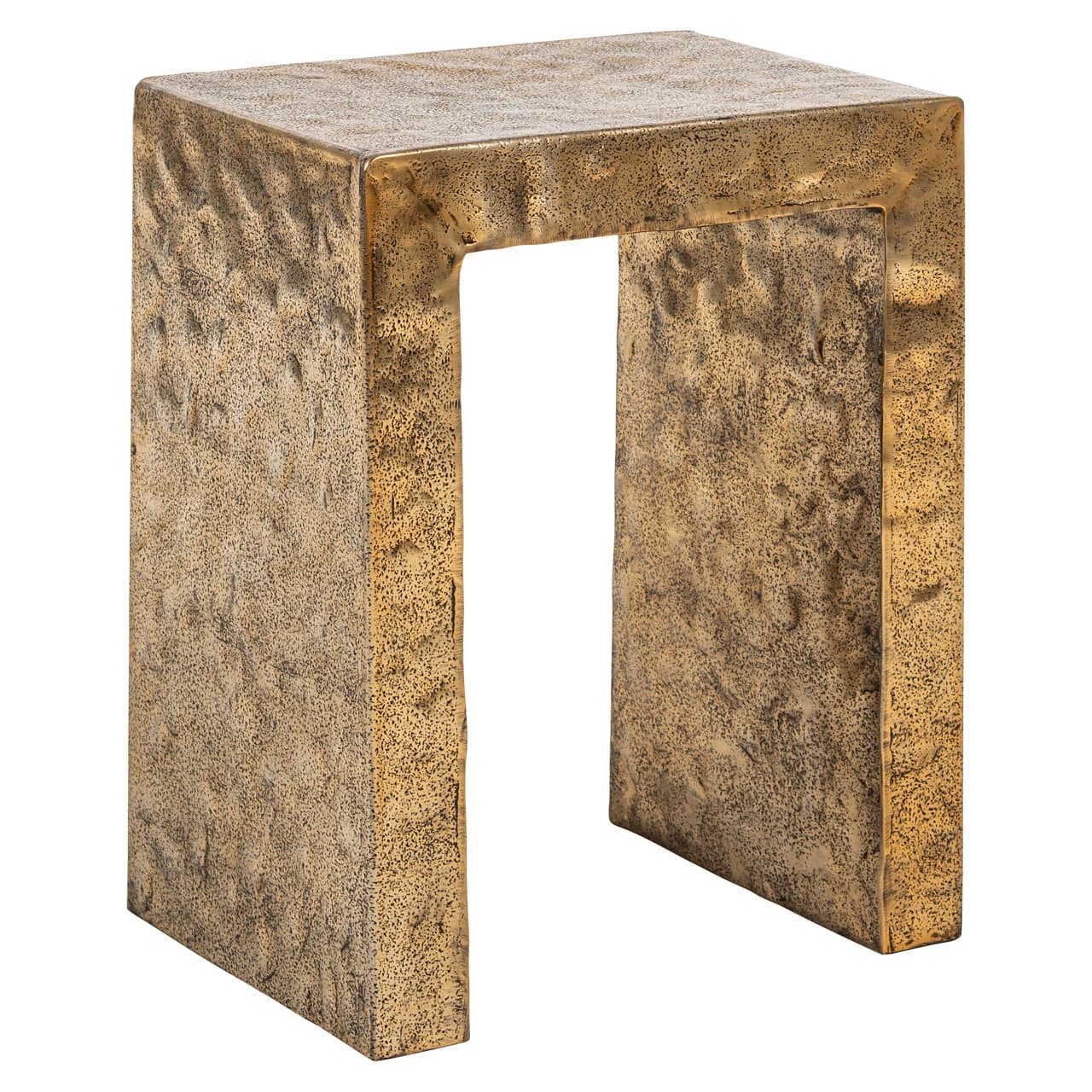 Bijzettafel Novan aluminium gold 40,5x50,5 cm