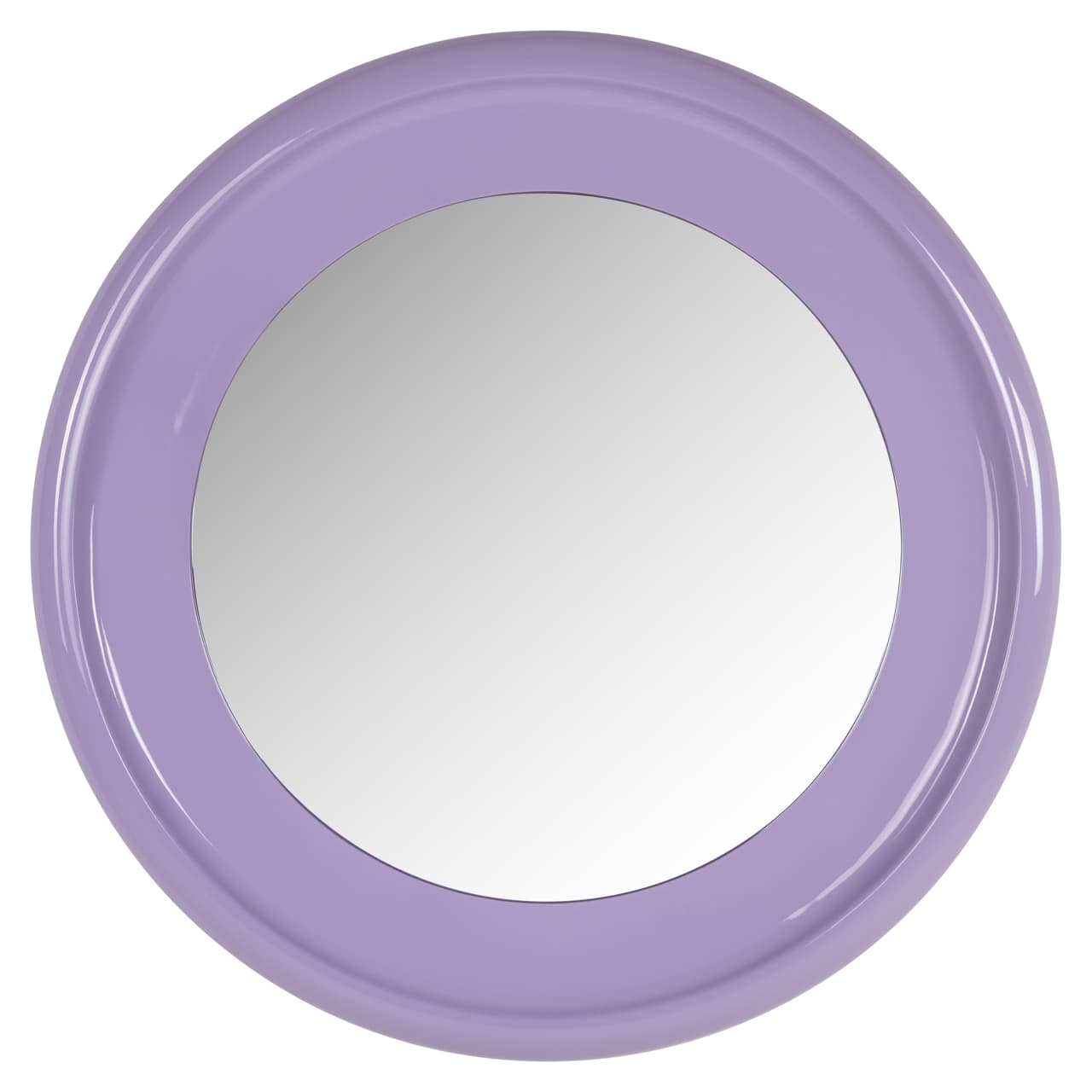 Spiegel Blissey rond paars 90 cm - brede lijst