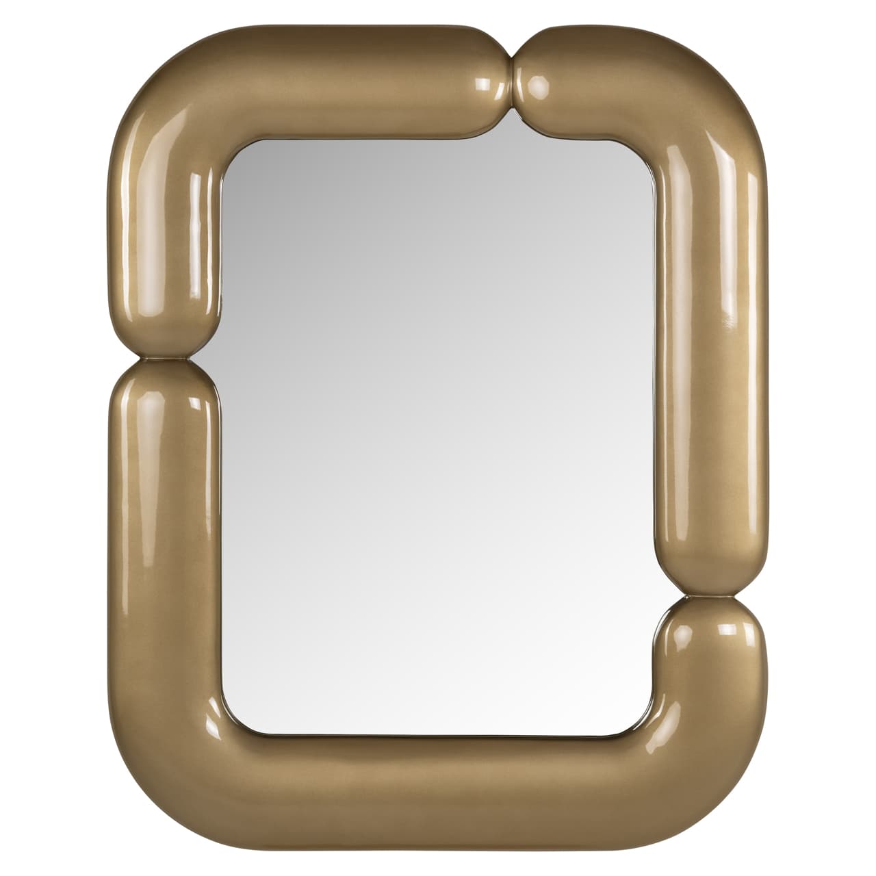 Spiegel Aubry gold met bubbelvormige lijst 80x100 cm