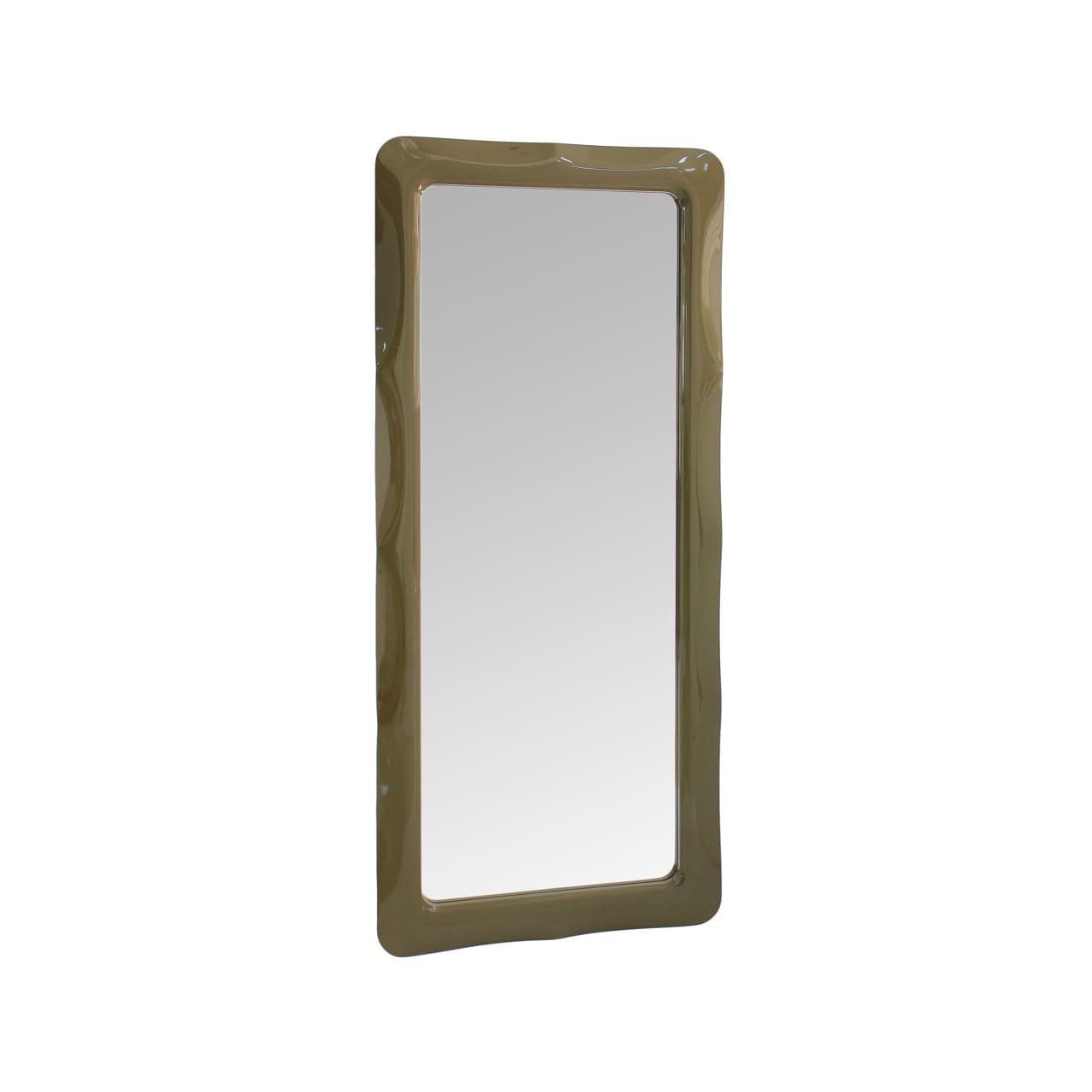 Spiegel Dani brown met golvend frame 80x180 cm