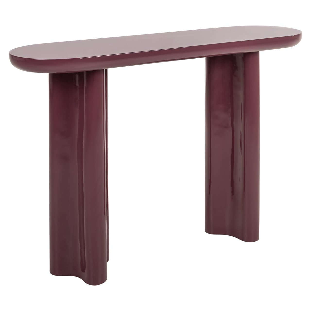 Console tafel Sunny burgundy MDF glasvezel 120 cm