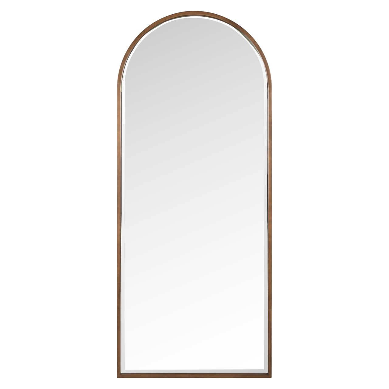 Spiegel Maylinn brushed gold met boogvorm 190x80 cm