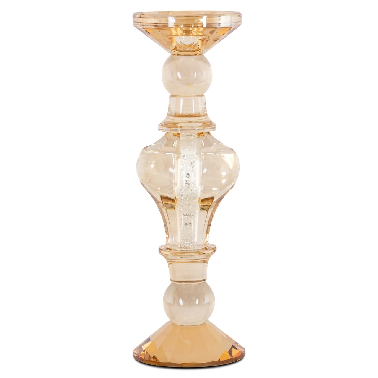 Kandelaar Dilan glas amber 30,3 cm