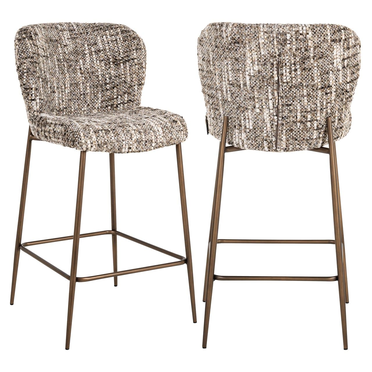 Counterstoel Odarby brown omara boucle stof 96 cm