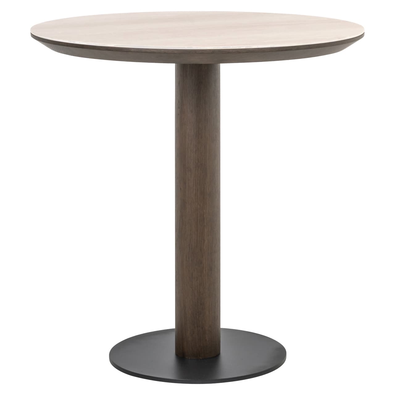 Bistrotafel Ritz rond 75 cm diameter travertijn keramiek brown