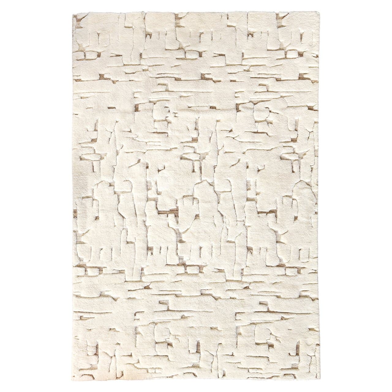 Vloerkleed Mehran white 200x300 cm wol/katoen