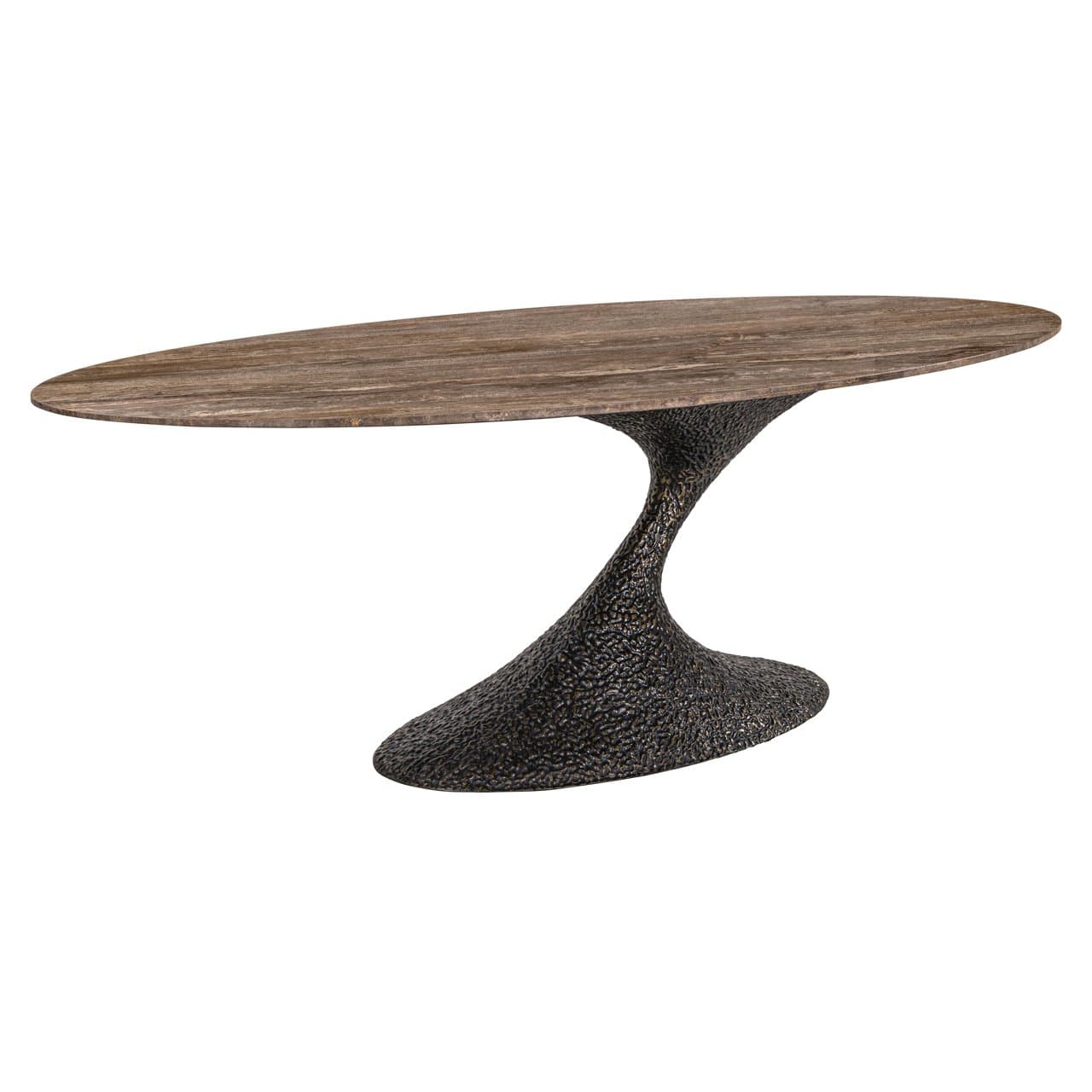 Eettafel Russo ovaal travertine ash brown 235 cm