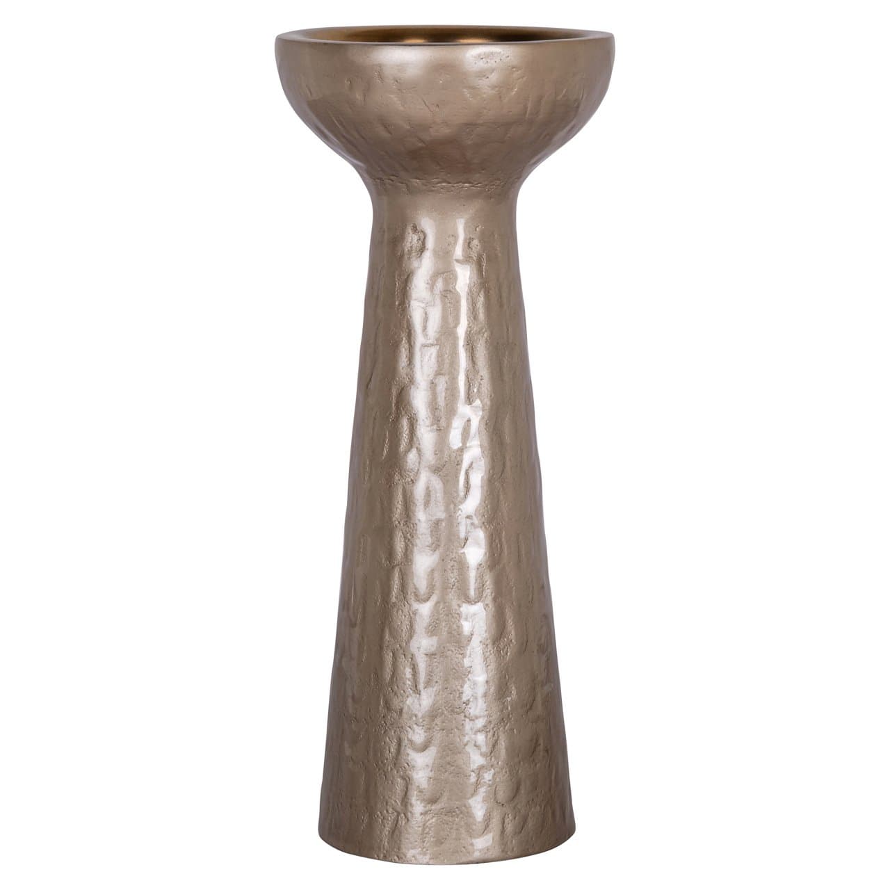 Kandelaar Juana aluminium beige 39 cm