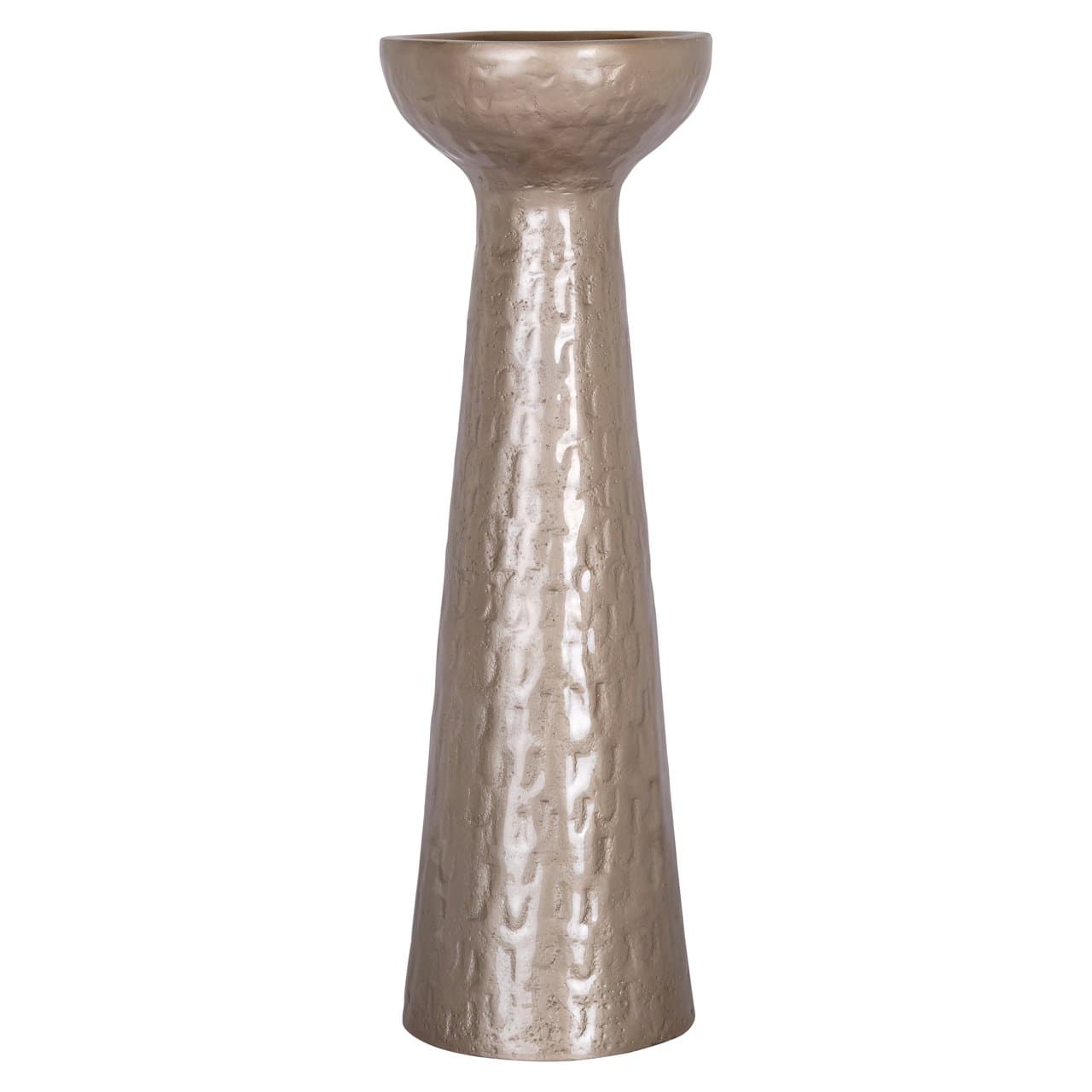 Kandelaar Juana aluminium beige large 48 cm