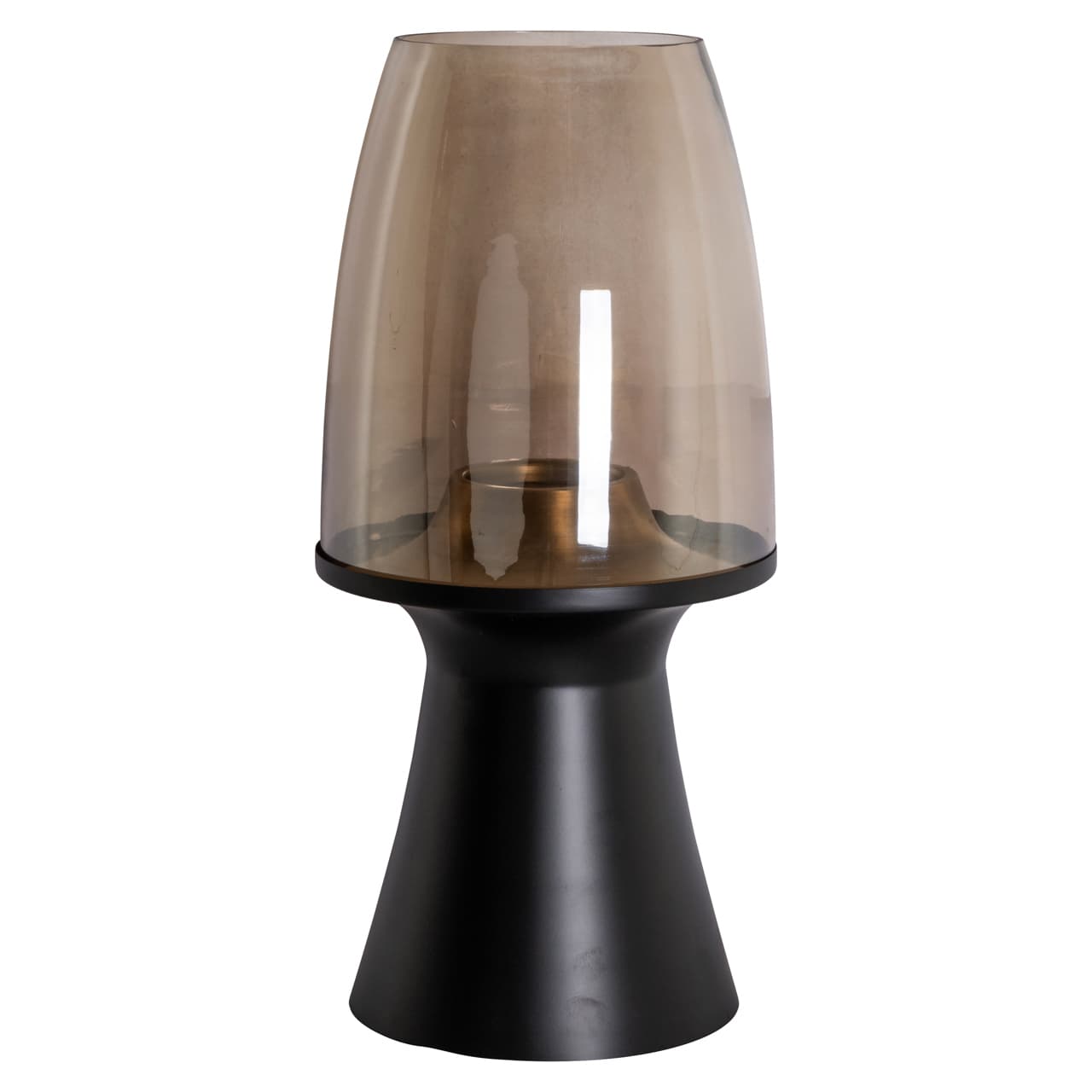 Windlicht Vienna black large - ijzer en glas 55 cm