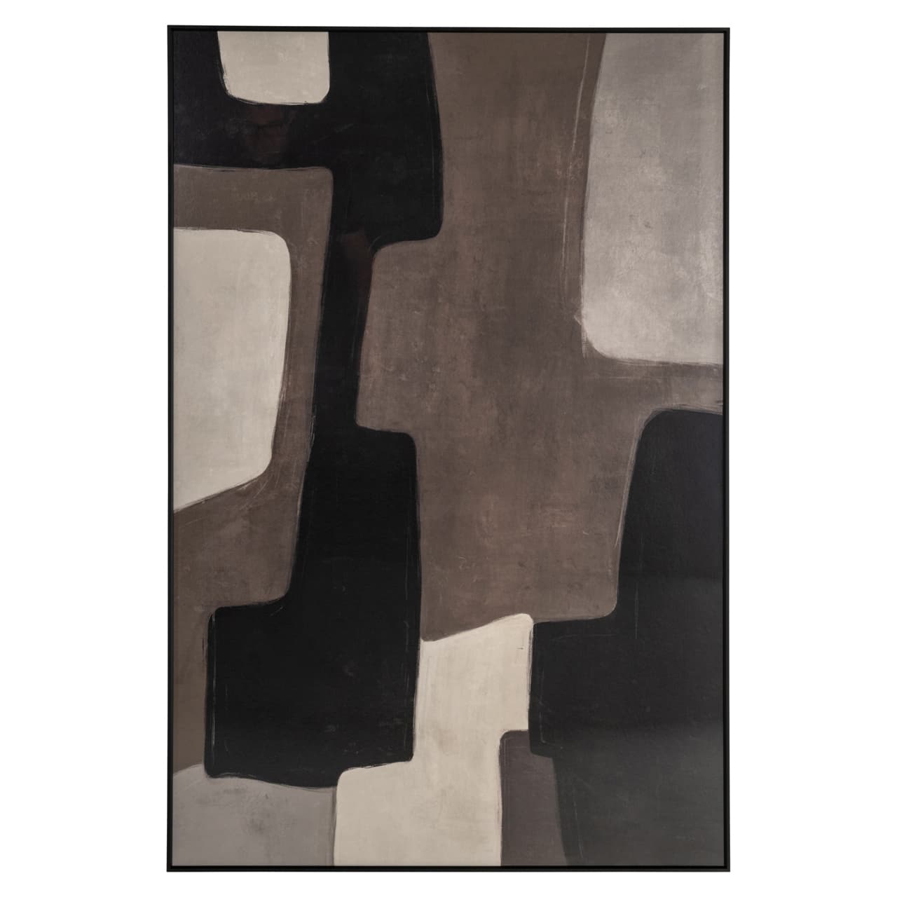 Wall art Mirage brown left – abstract wandpaneel 80x120 cm