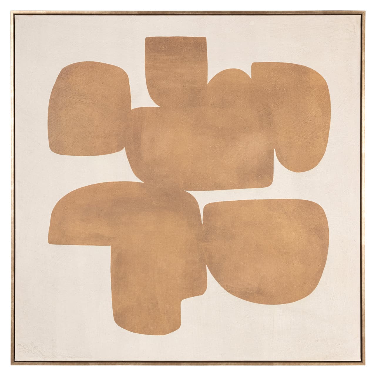 Wall art Odyssey goud abstract canvas 100x100 cm