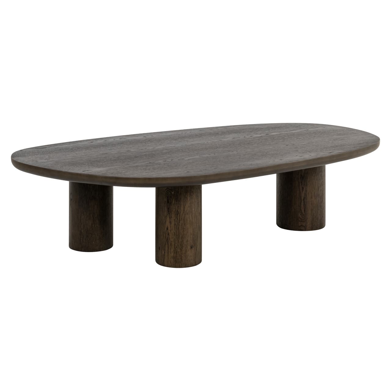 Salontafel Ellington brown ovaal MDF eiken fineer 150x36 cm
