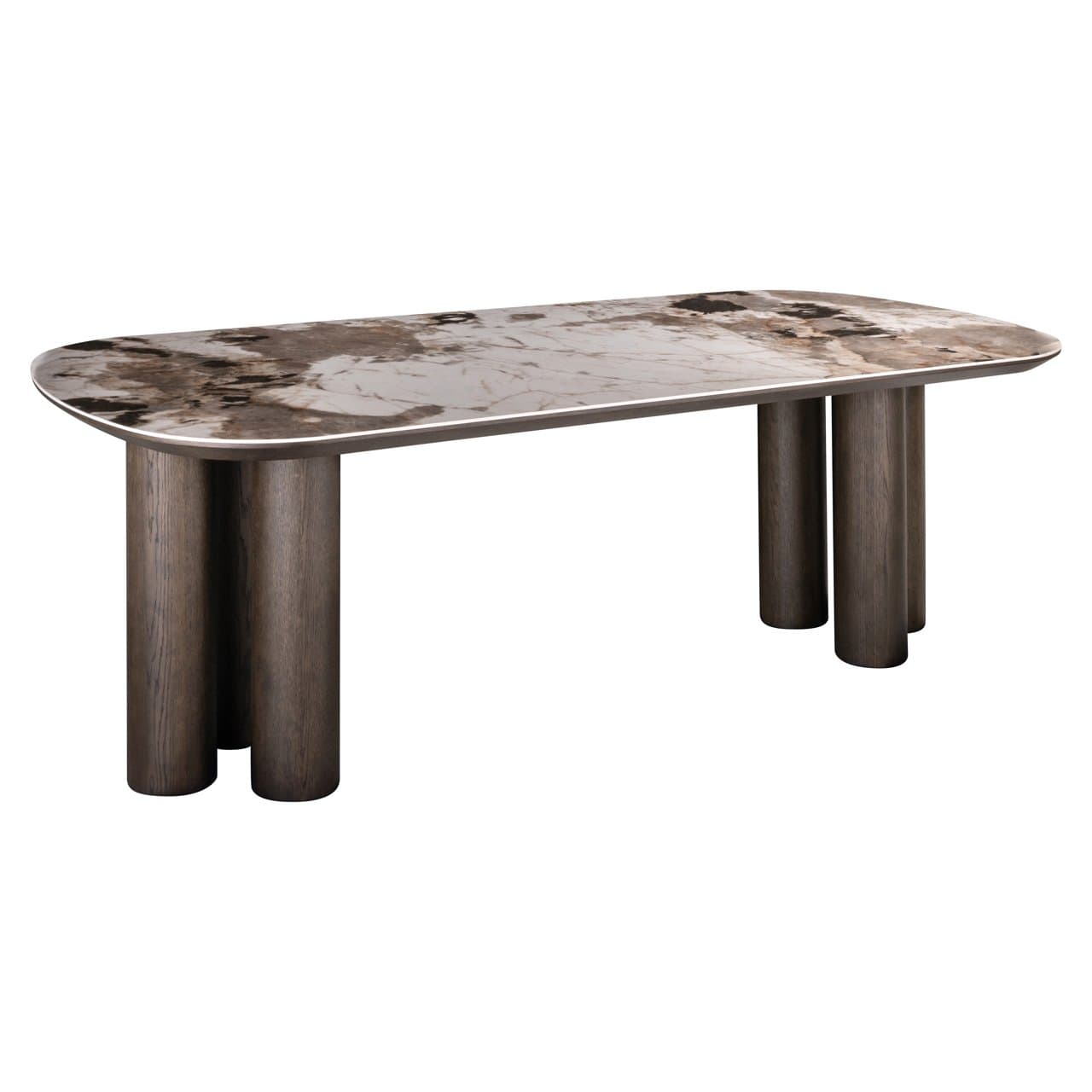 Eettafel Langford brown keramisch blad 230 cm