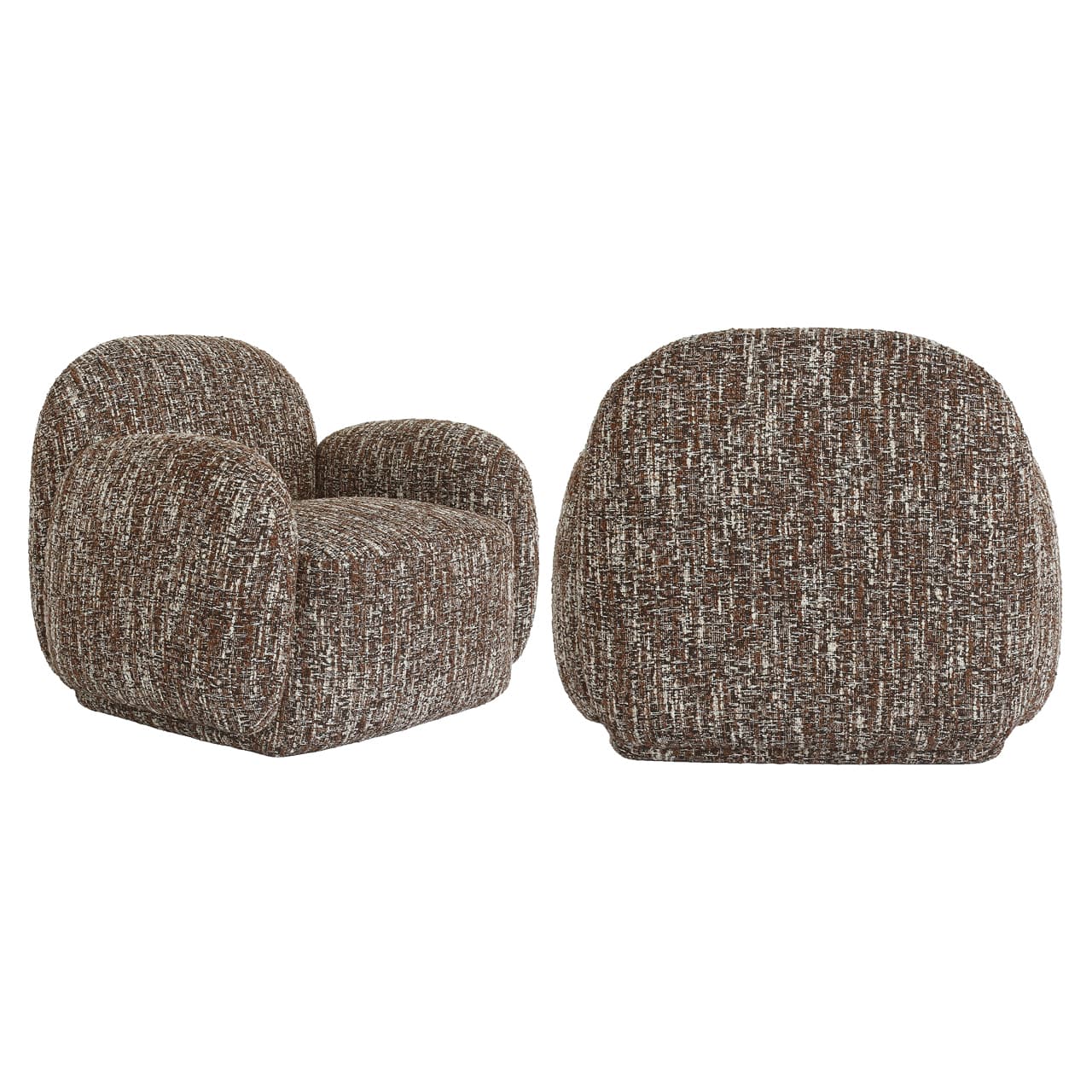 Lounge stoel Roxy terra magic bouclé 79,5 cm hoog