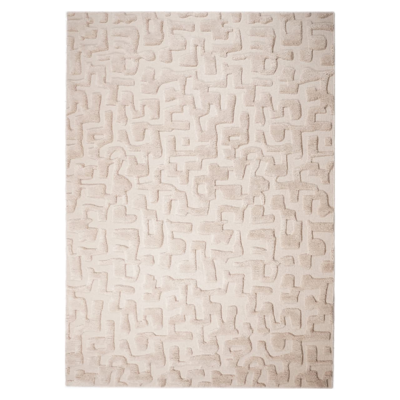 Vloerkleed La Gomera beige 200x300 cm - 80% wol, 20% katoen