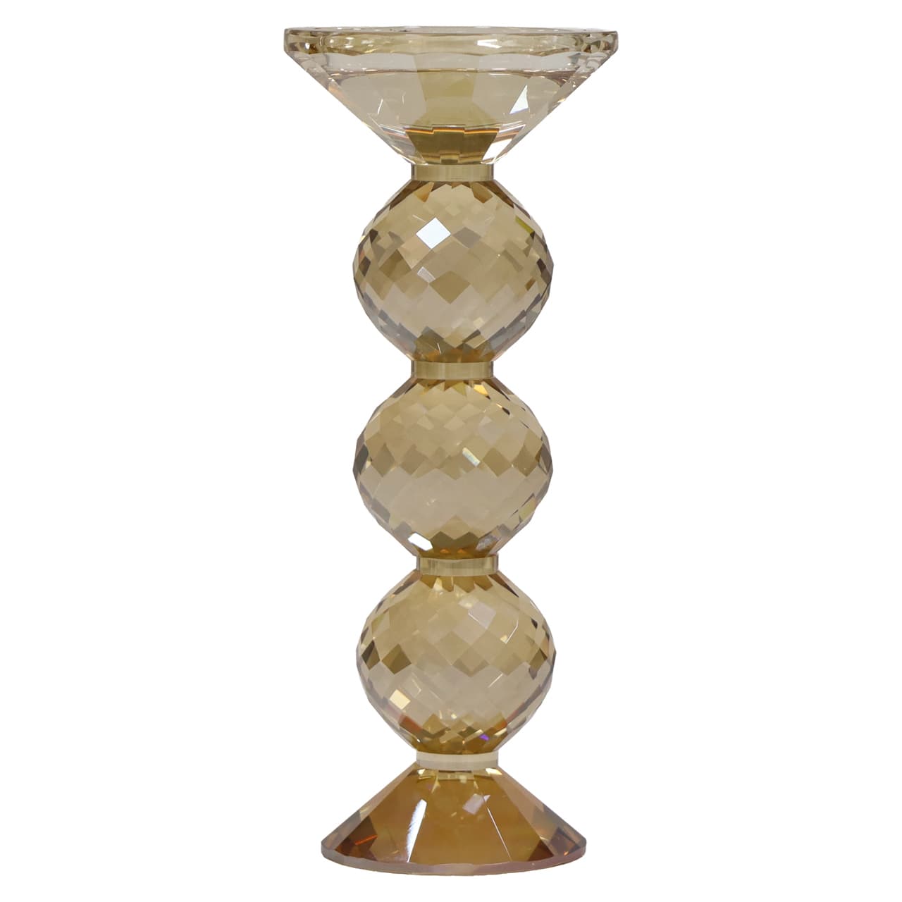 Kandelaar Channah kristal champagne H24,5 cm