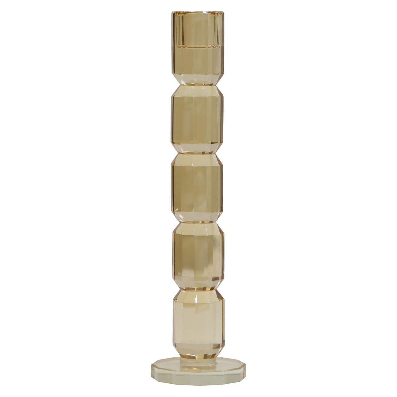 Kandelaar Dita kristal champagne 25 cm