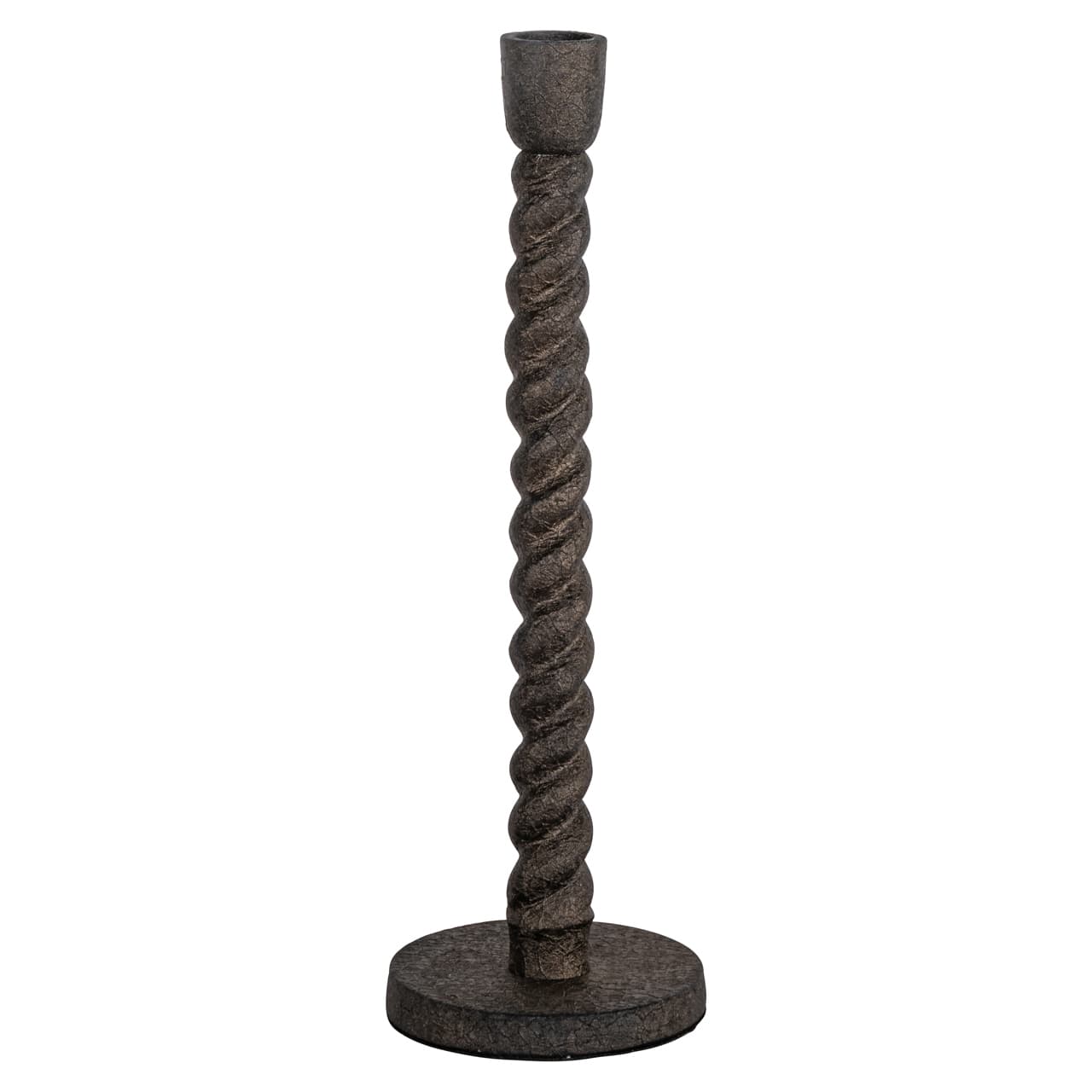 Kandelaar Milena brass antique aluminium H28,5 cm