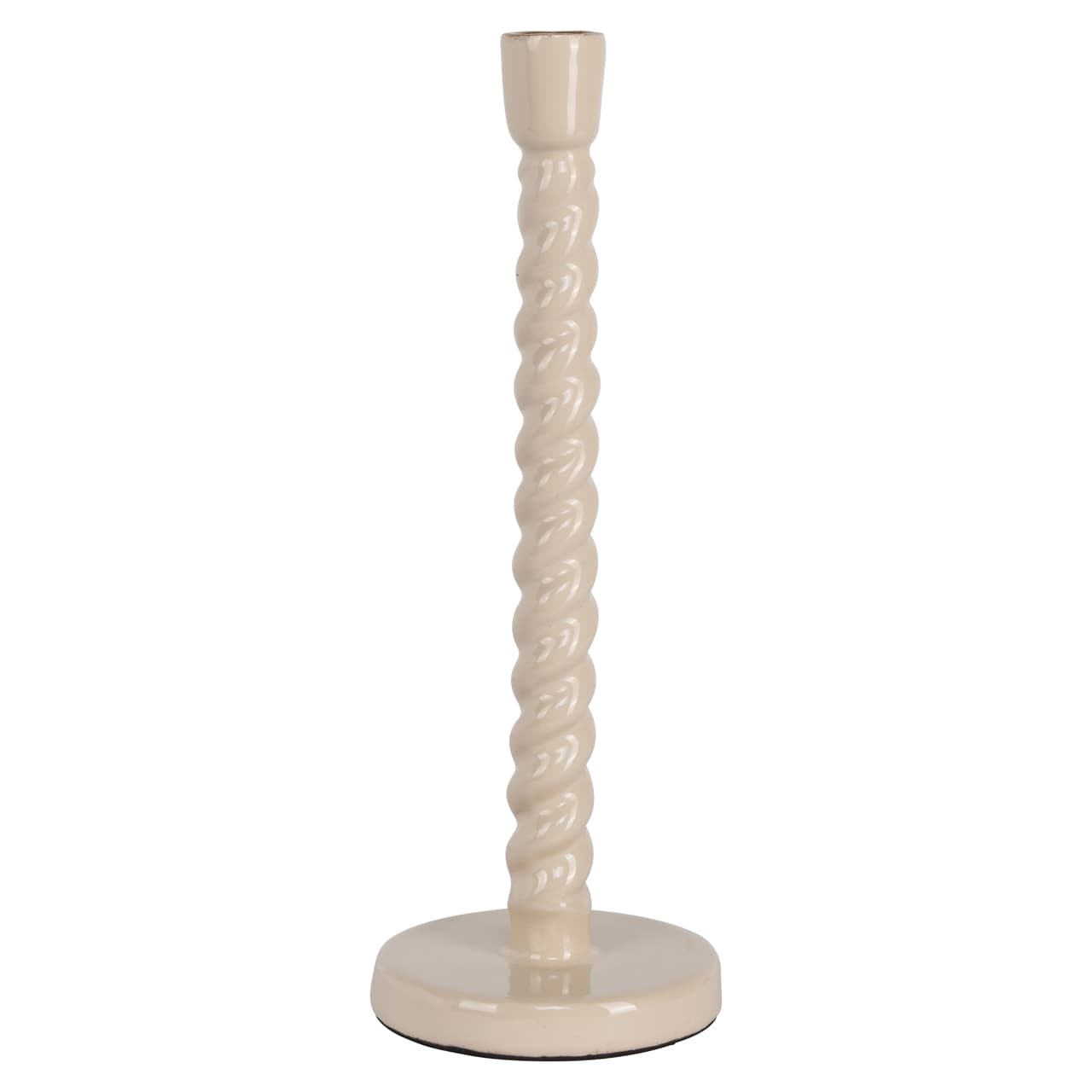 Kandelaar Nena tapioca aluminium gedraaid H28,5 cm