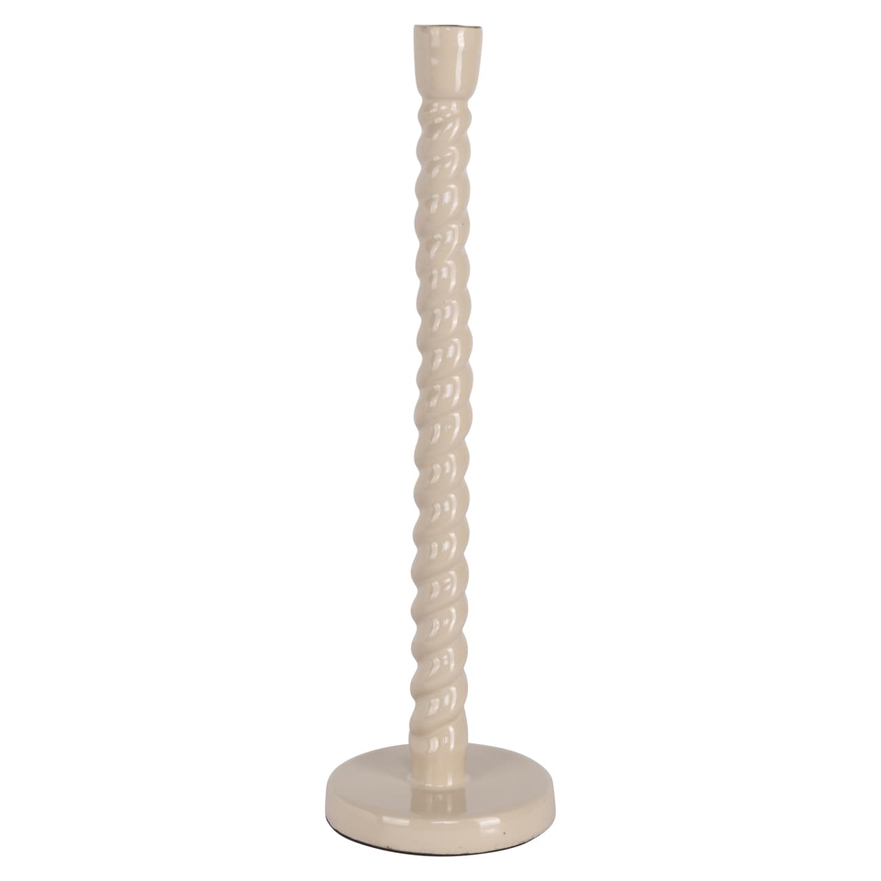 Kandelaar Nena tapioca aluminium gedraaid 34,5 cm