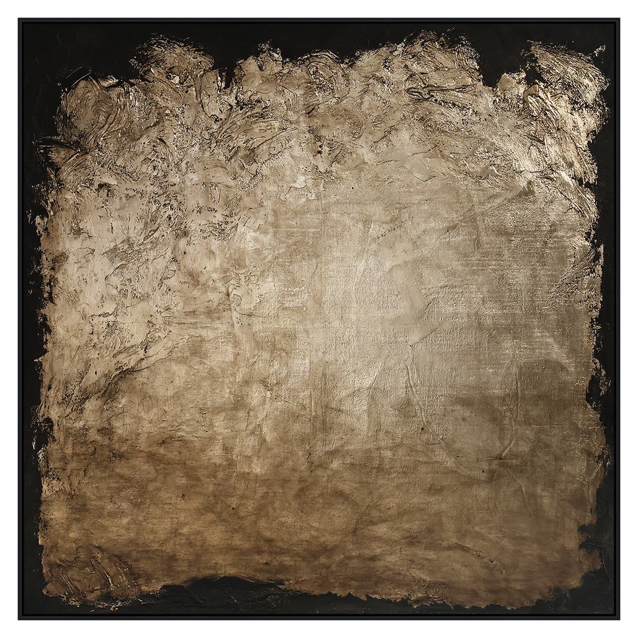 Wall art Rival gold abstract schilderij 120x120 cm