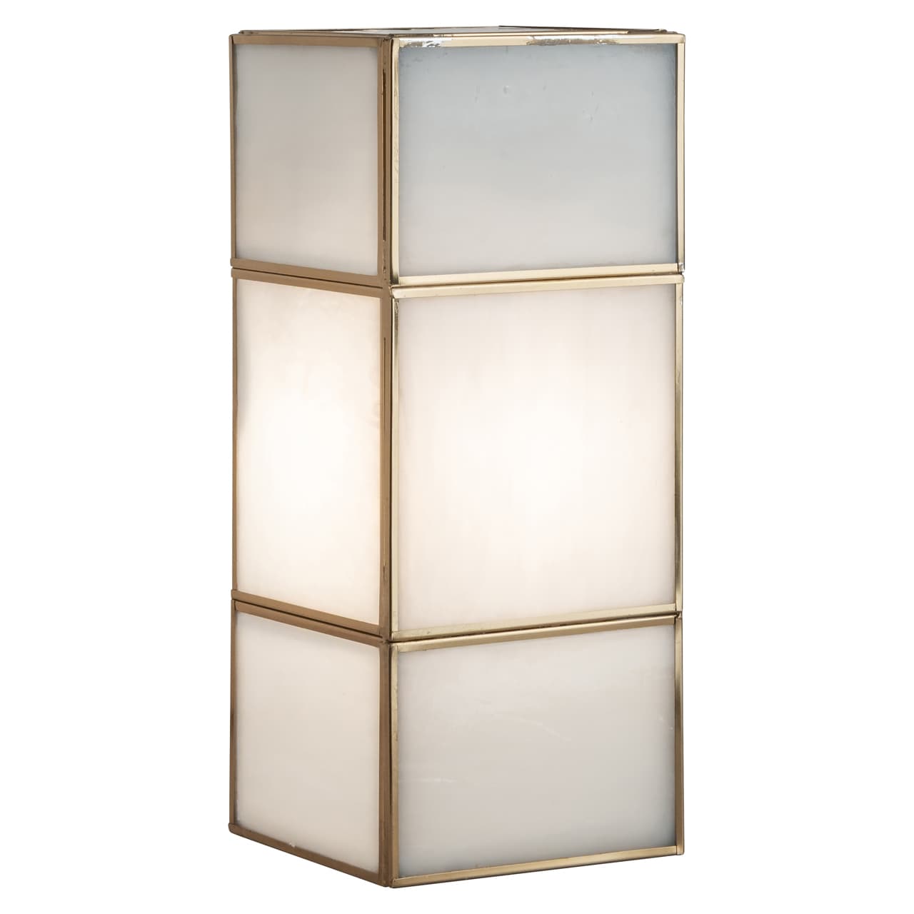 Wandlamp Sofia brass antique 28,5 cm - glas en messing
