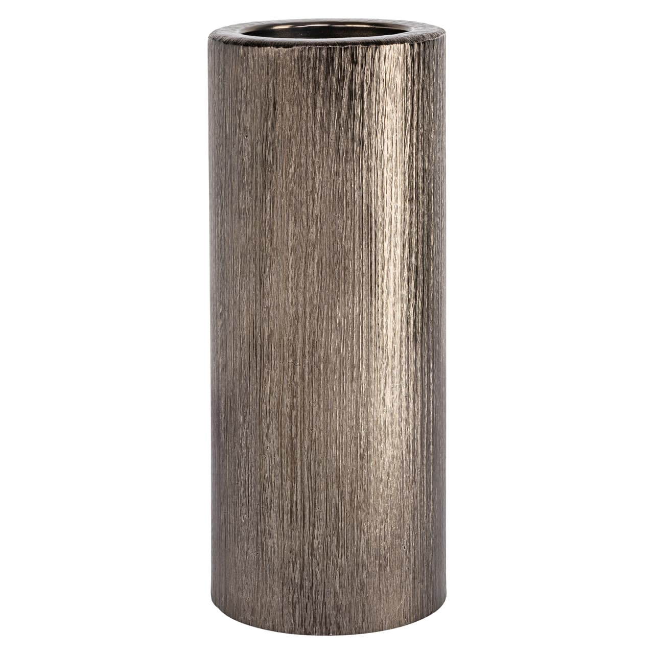 Kandelaar Rio brass antique aluminium cilinder 30 cm