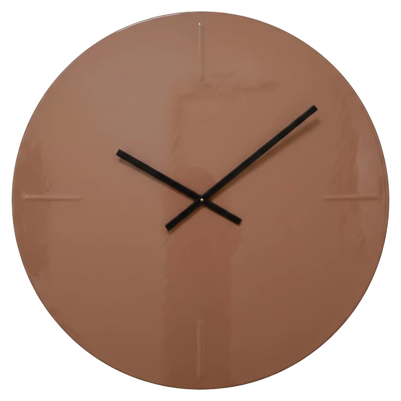 Wandklok Elles mocha mousse ijzer rond 76 cm