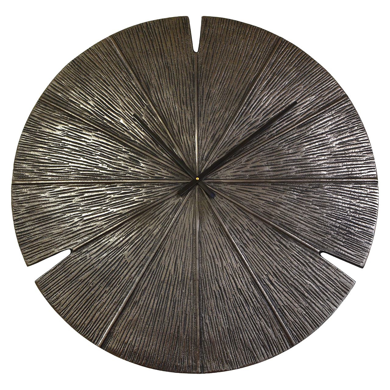 Wandklok Blaise aluminium bronze 80 cm rond