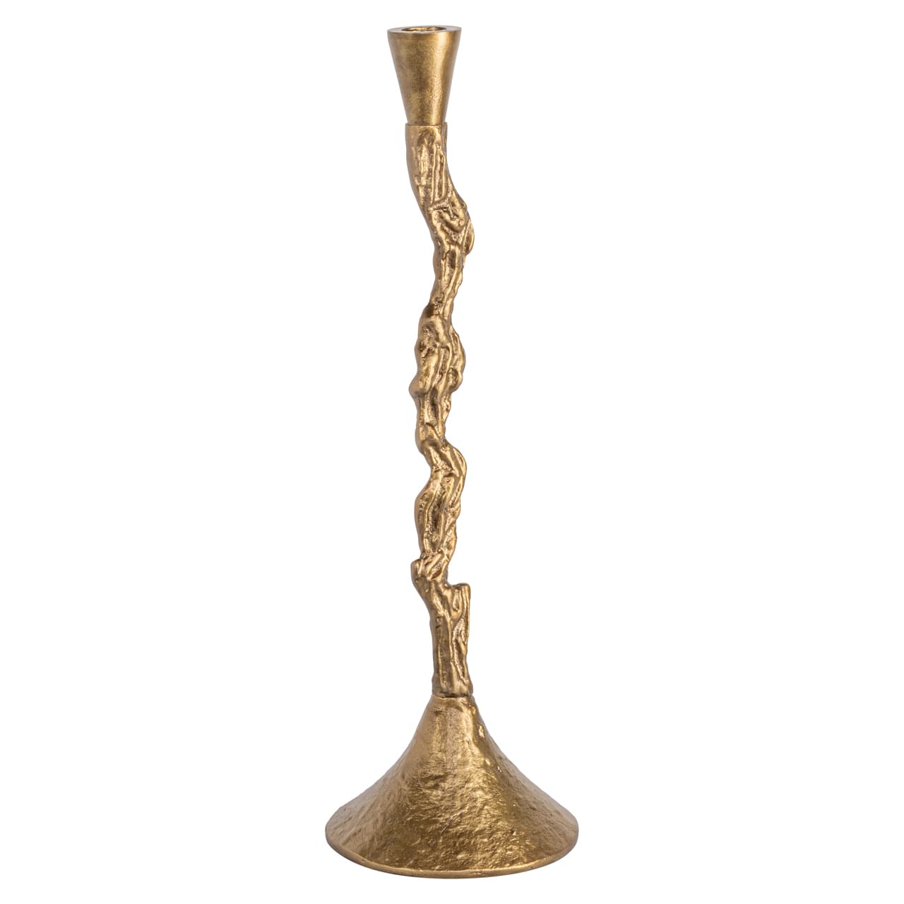 Kandelaar Mona brass antique aluminium 43 cm