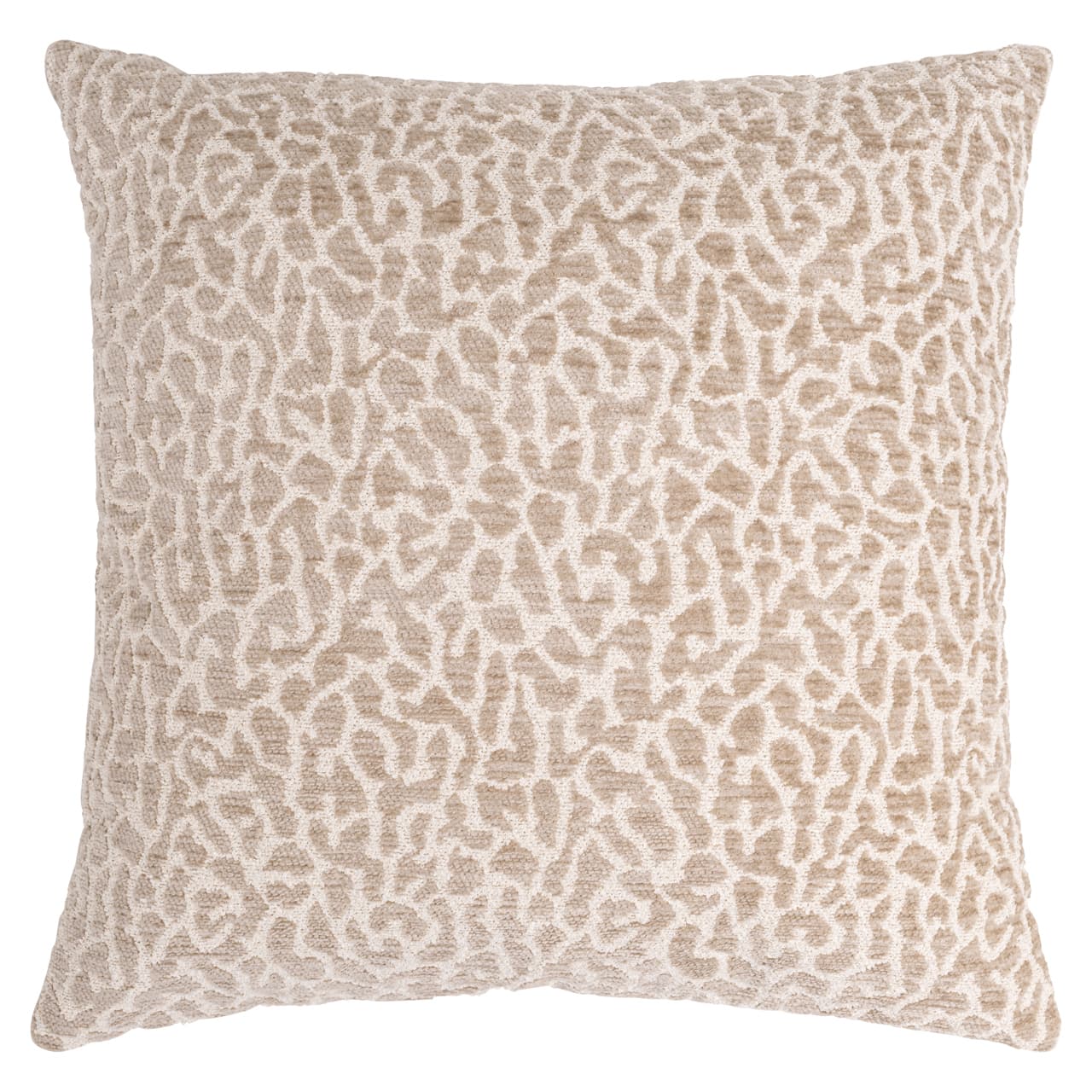 Sierkussen beige leopard patroon 50x50 cm - Noa