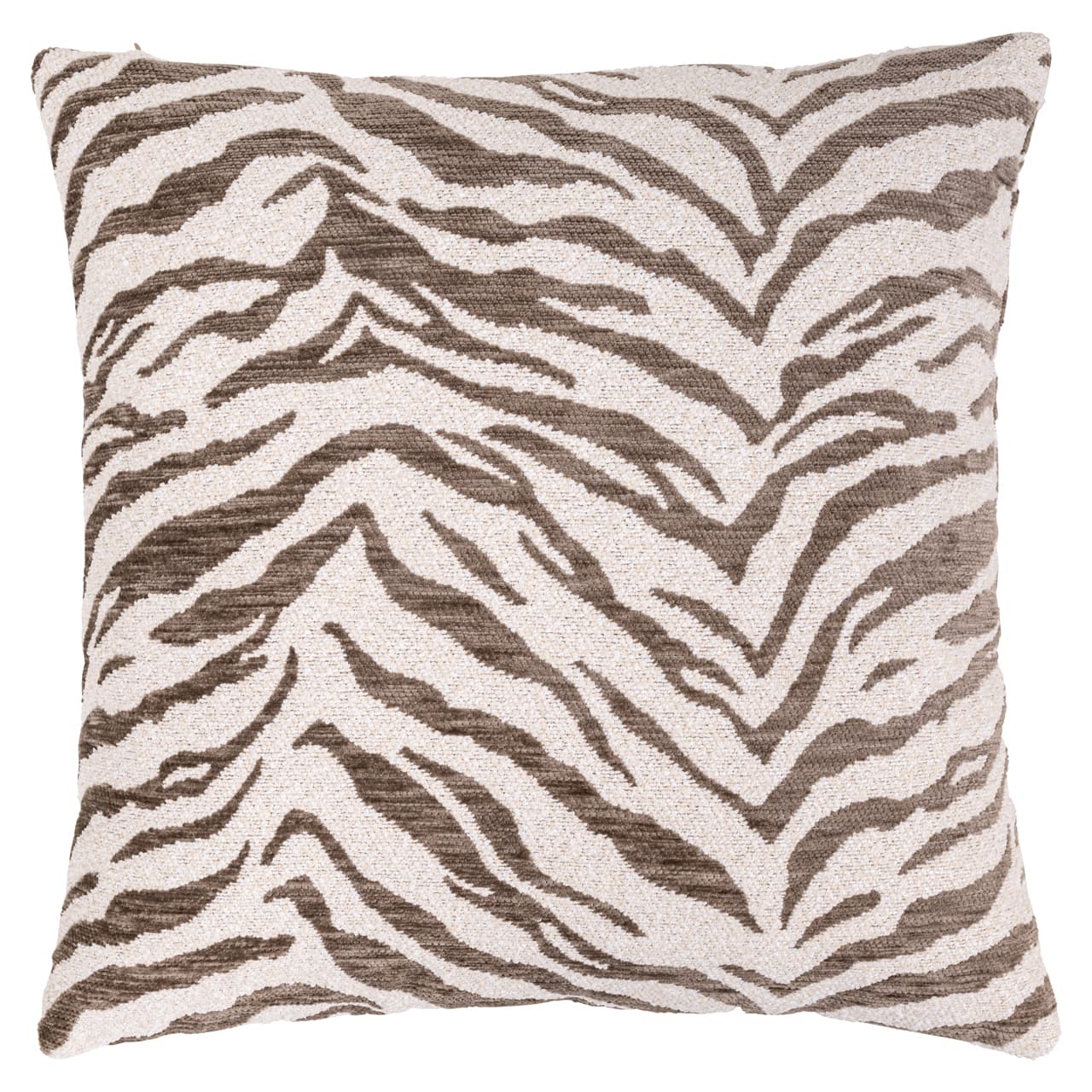 Sierkussen taupe tiger dessin 50x50 cm - Tara