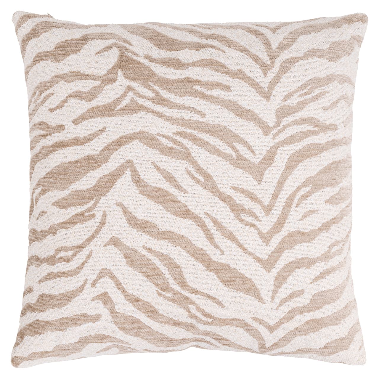 Sierkussen beige tigerprint 50x50 cm - Eliza