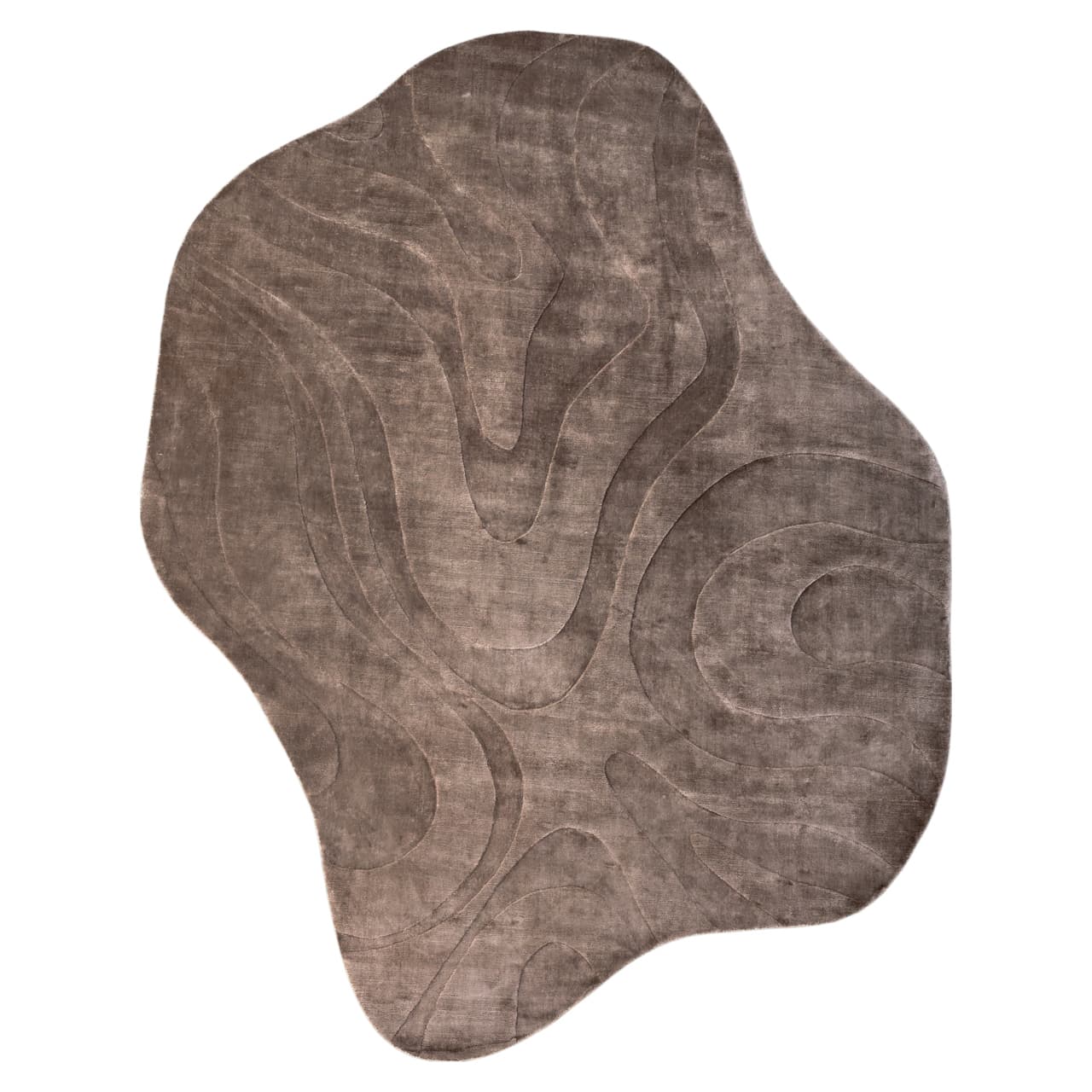 Vloerkleed Metz beige 240x350 cm - 80% viscose, 20% katoen