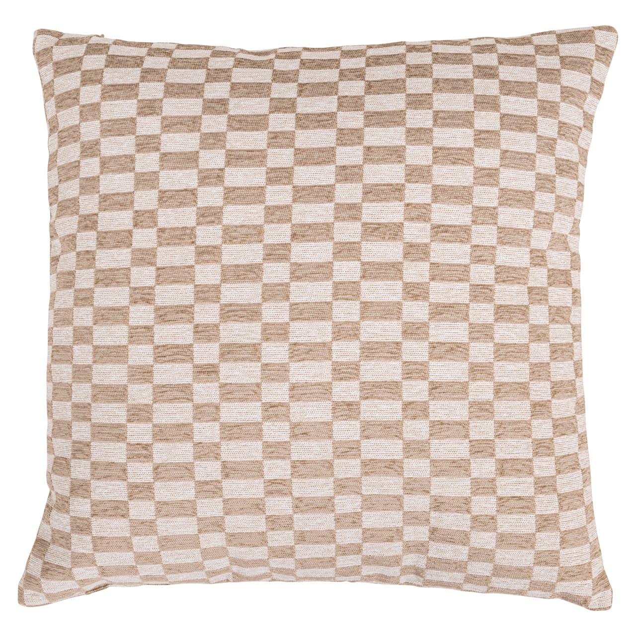 Sierkussen Tala met rectilinear patroon sand 50x50 cm