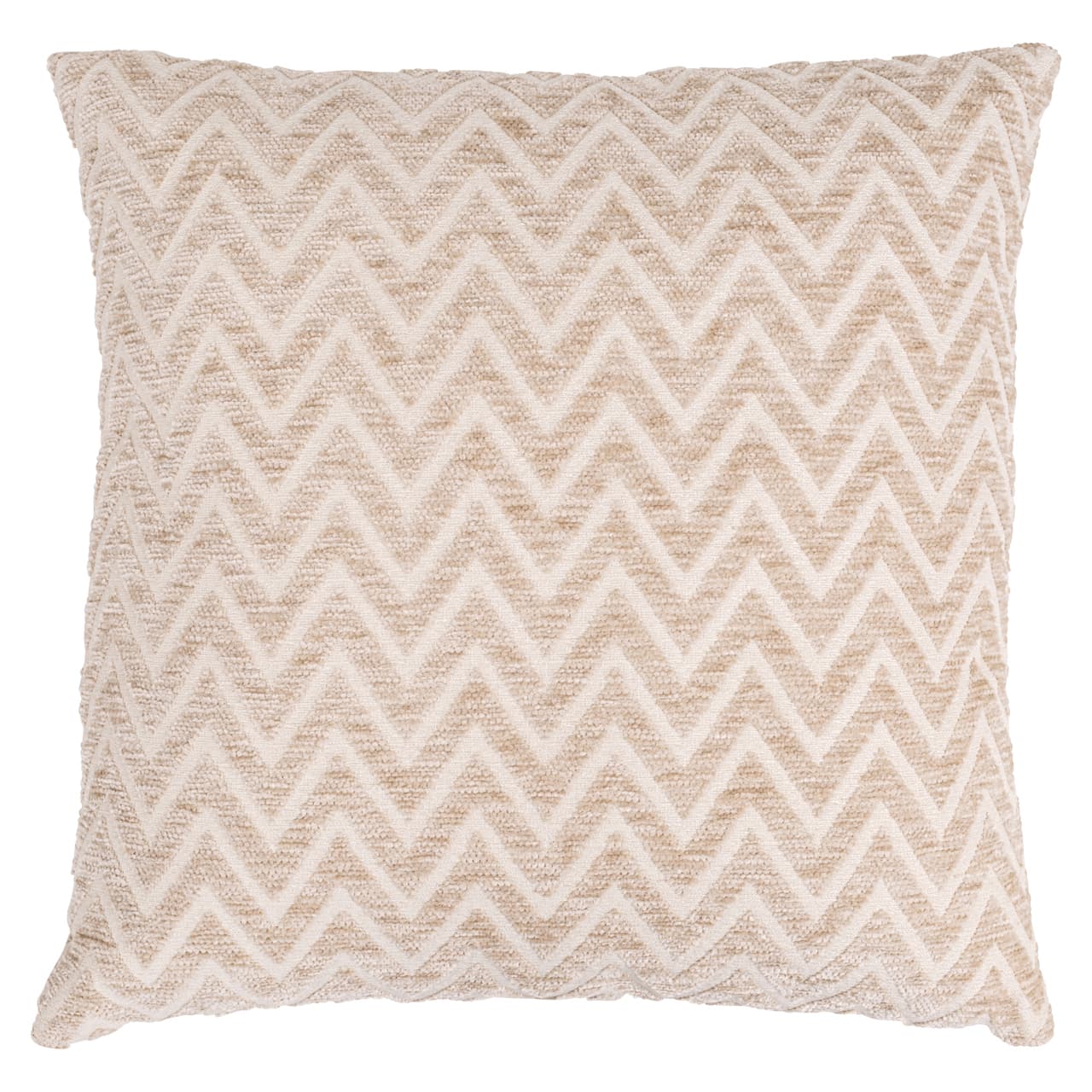 Sierkussen chevron beige 50x50 cm - 100% polyester