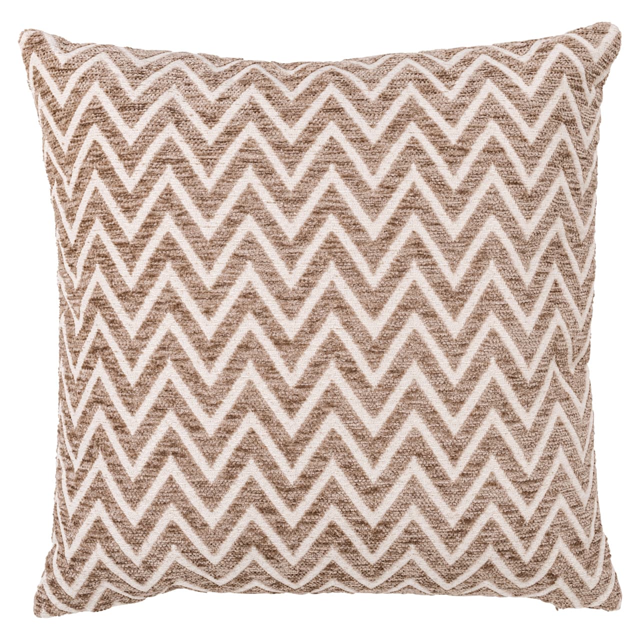 Sierkussen chevron zandkleur 51x51 cm - Nino