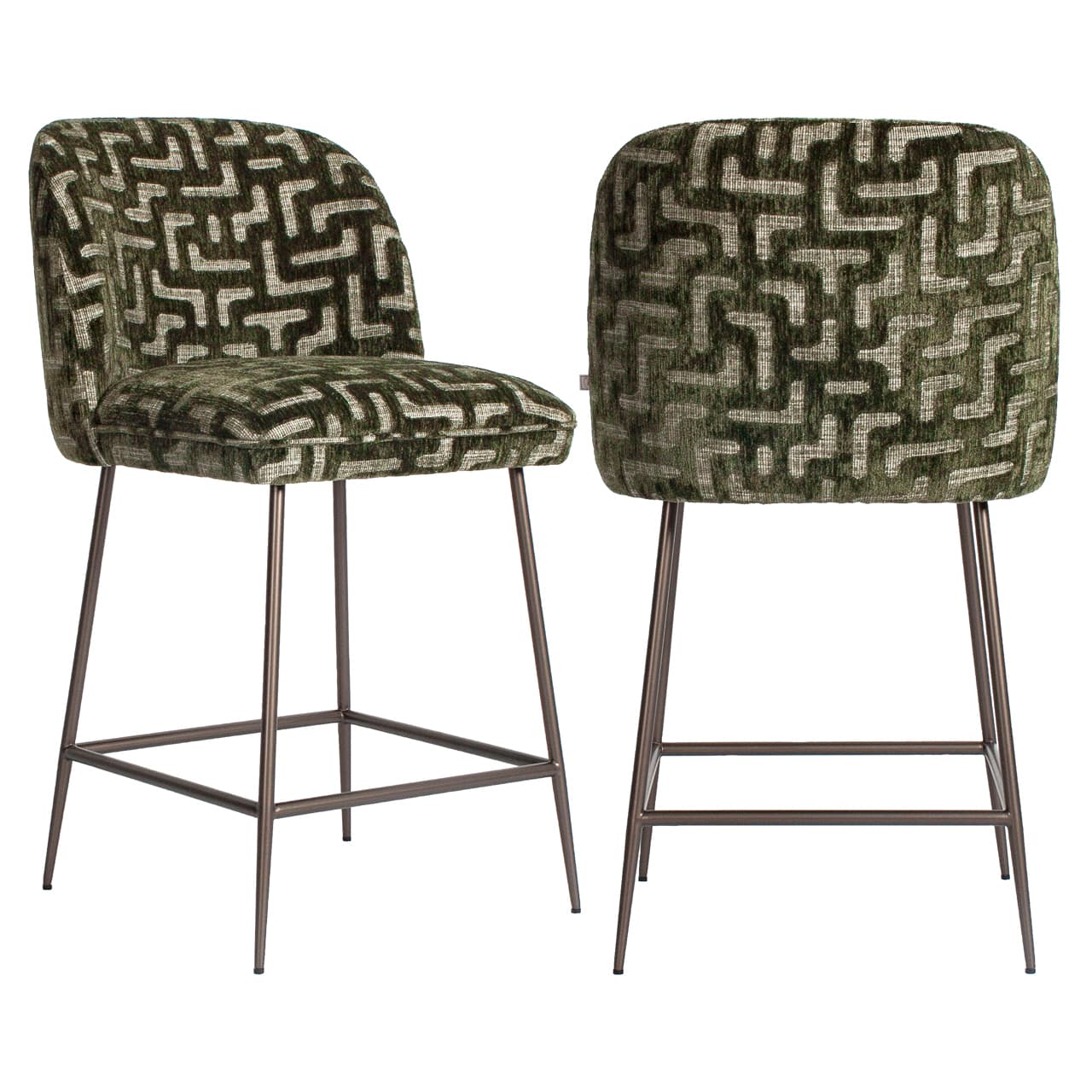 Counterstoel Pullitzer moss labyrinth 50x54x101 cm