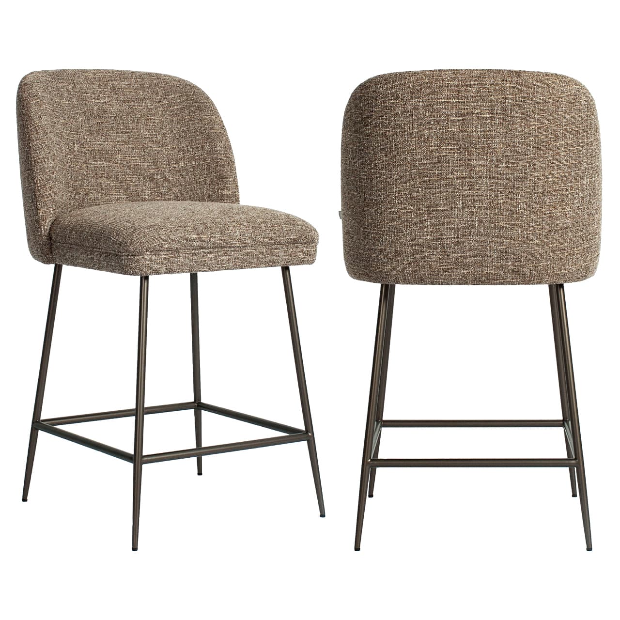 Counterstoel Pullitzer brown tweed 101 cm hoog